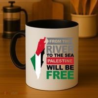 From The River To The Sea Palestine Will Be Free Coffee Mug thumb 4