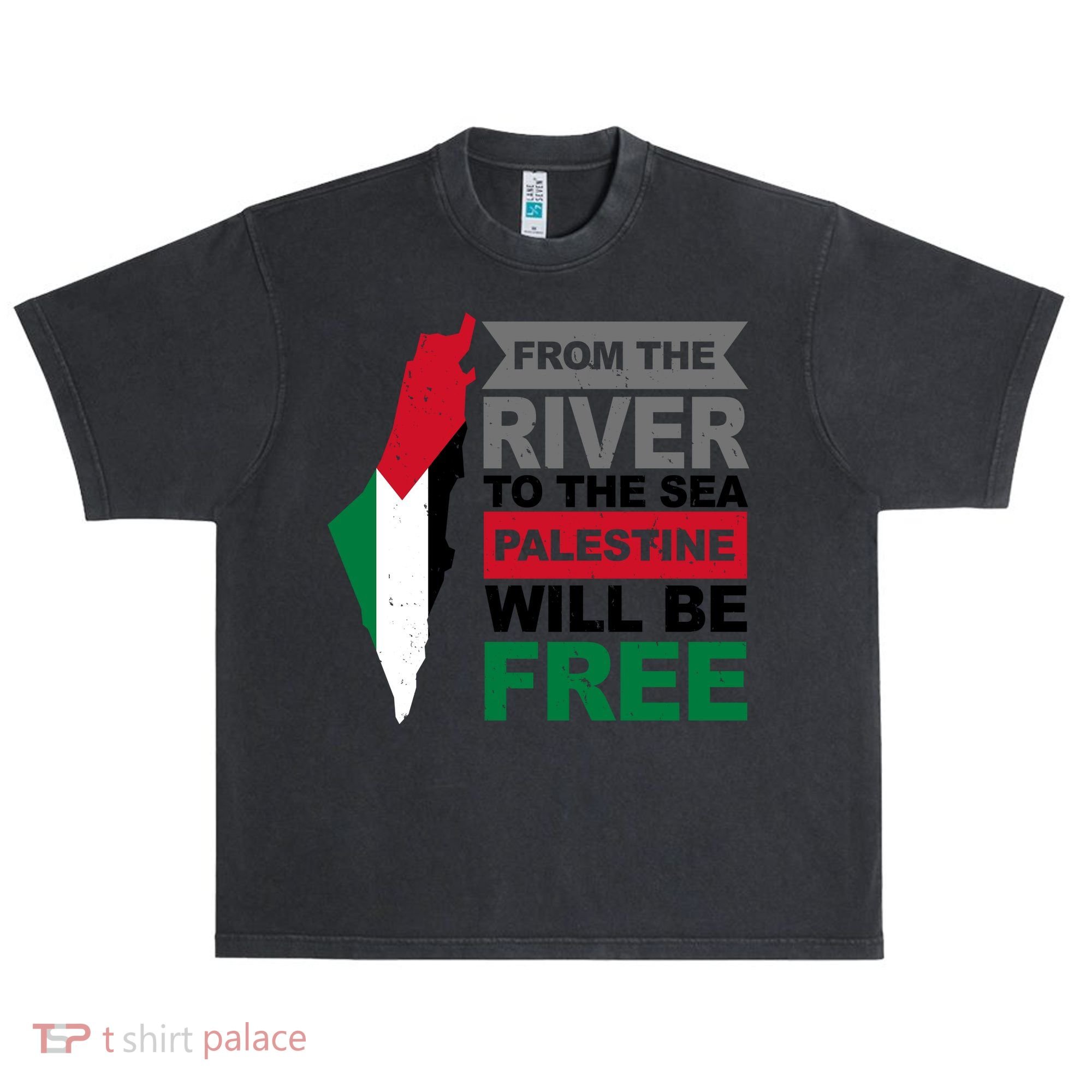 From The River To The Sea Palestine Will Be Free Urban Oversized Heavyweight T-Shirt