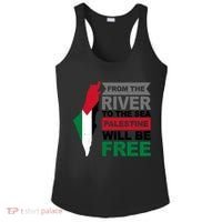 From The River To The Sea Palestine Will Be Free Ladies PosiCharge Competitor Racerback Tank thumb 0