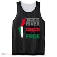 From The River To The Sea Palestine Will Be Free Mesh Reversible Basketball Jersey Tank thumb 0