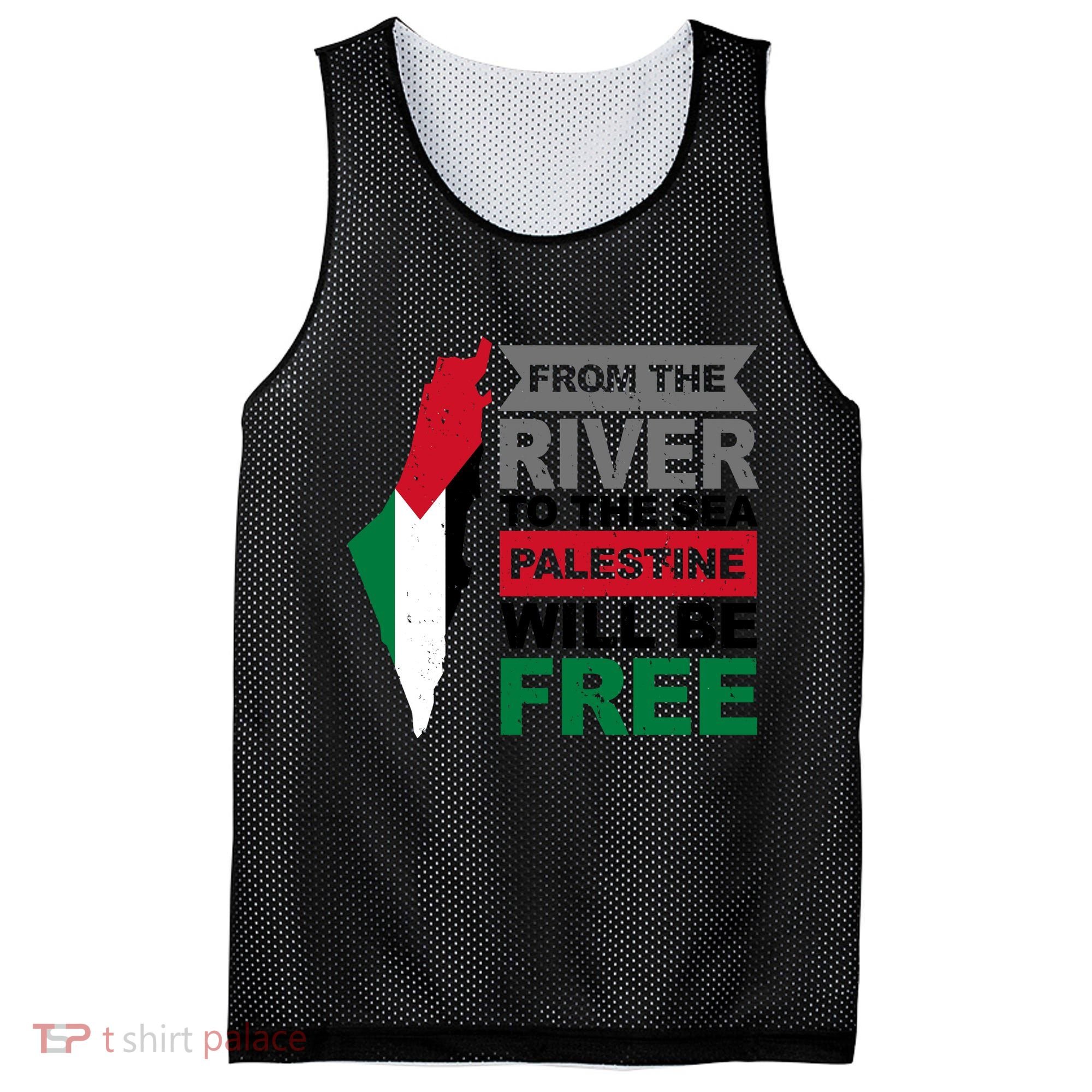 From The River To The Sea Palestine Will Be Free Mesh Reversible Basketball Jersey Tank