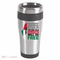 From The River To The Sea Palestine Will Be Free 16oz Travel Tumbler thumb 0