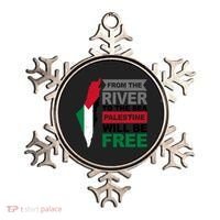 From The River To The Sea Palestine Will Be Free Ornament thumb 0