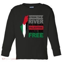 From The River To The Sea Palestine Will Be Free Toddler Long Sleeve Shirt thumb 0