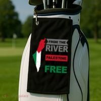 From The River To The Sea Palestine Will Be Free Golf Towel thumb 2