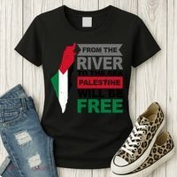 From The River To The Sea Palestine Will Be Free Women's T-Shirt thumb 3