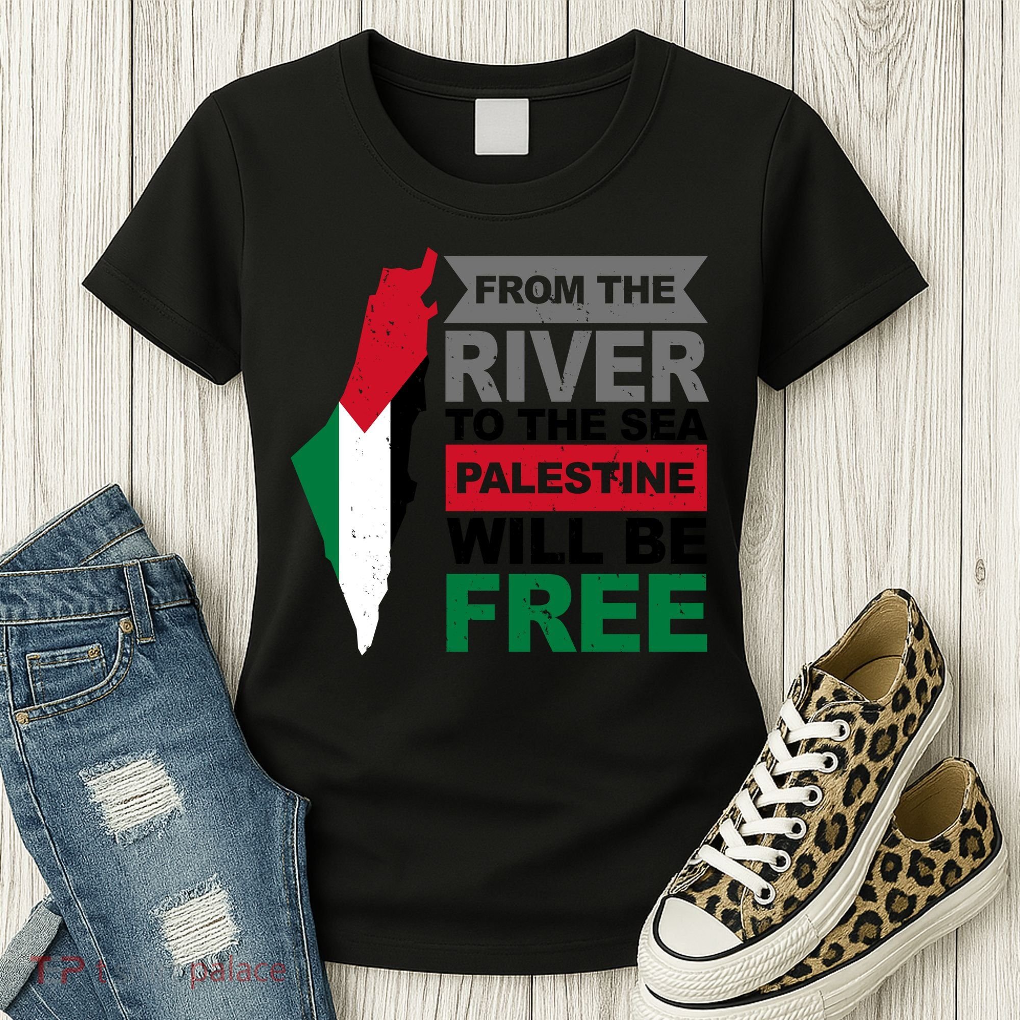 From The River To The Sea Palestine Will Be Free Women's T-Shirt