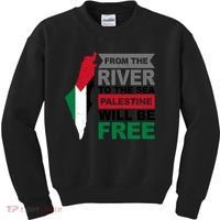 From The River To The Sea Palestine Will Be Free Kids Sweatshirt thumb 0