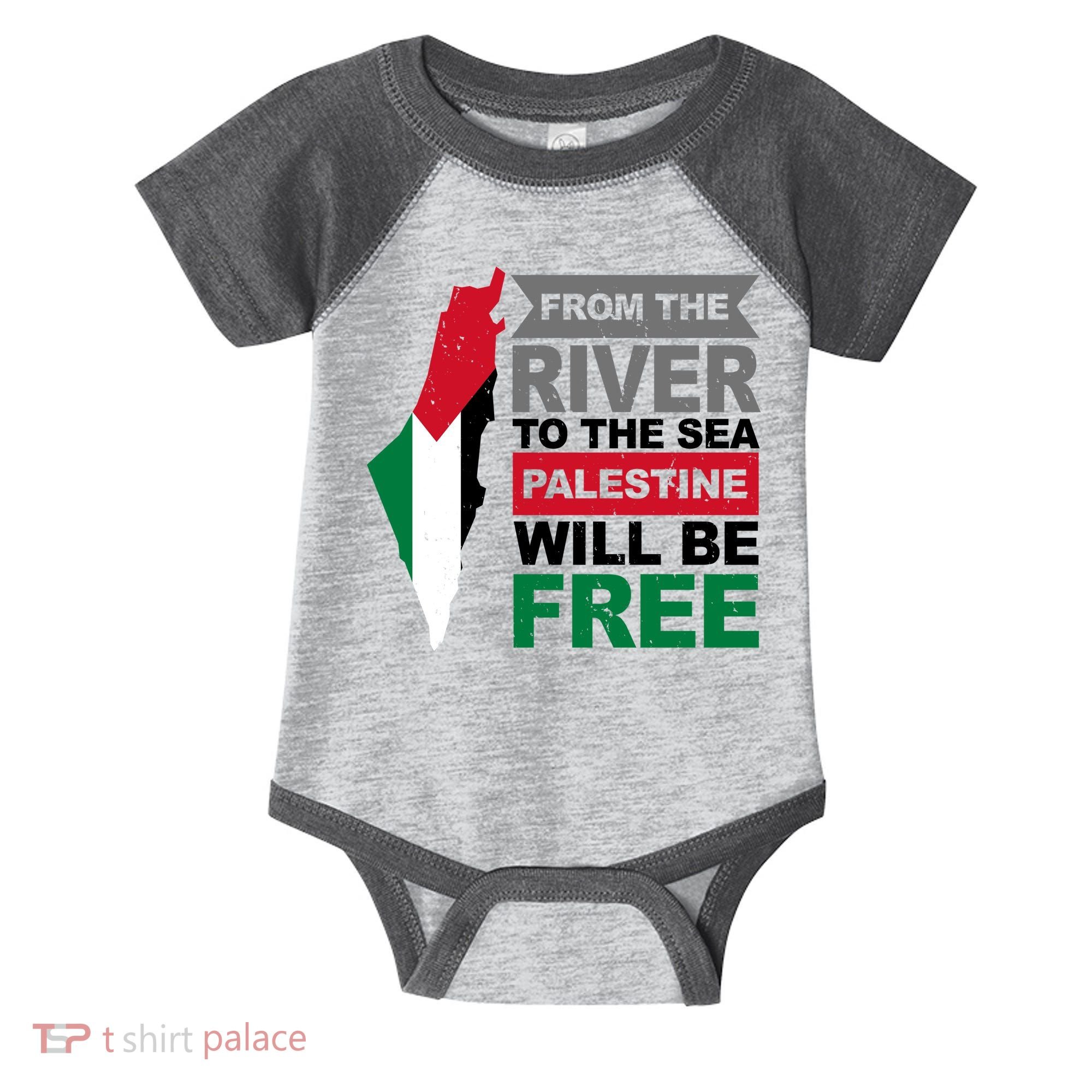 From The River To The Sea Palestine Will Be Free Infant Baby Jersey Bodysuit