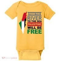 From The River To The Sea Palestine Will Be Free Baby Bodysuit thumb 0