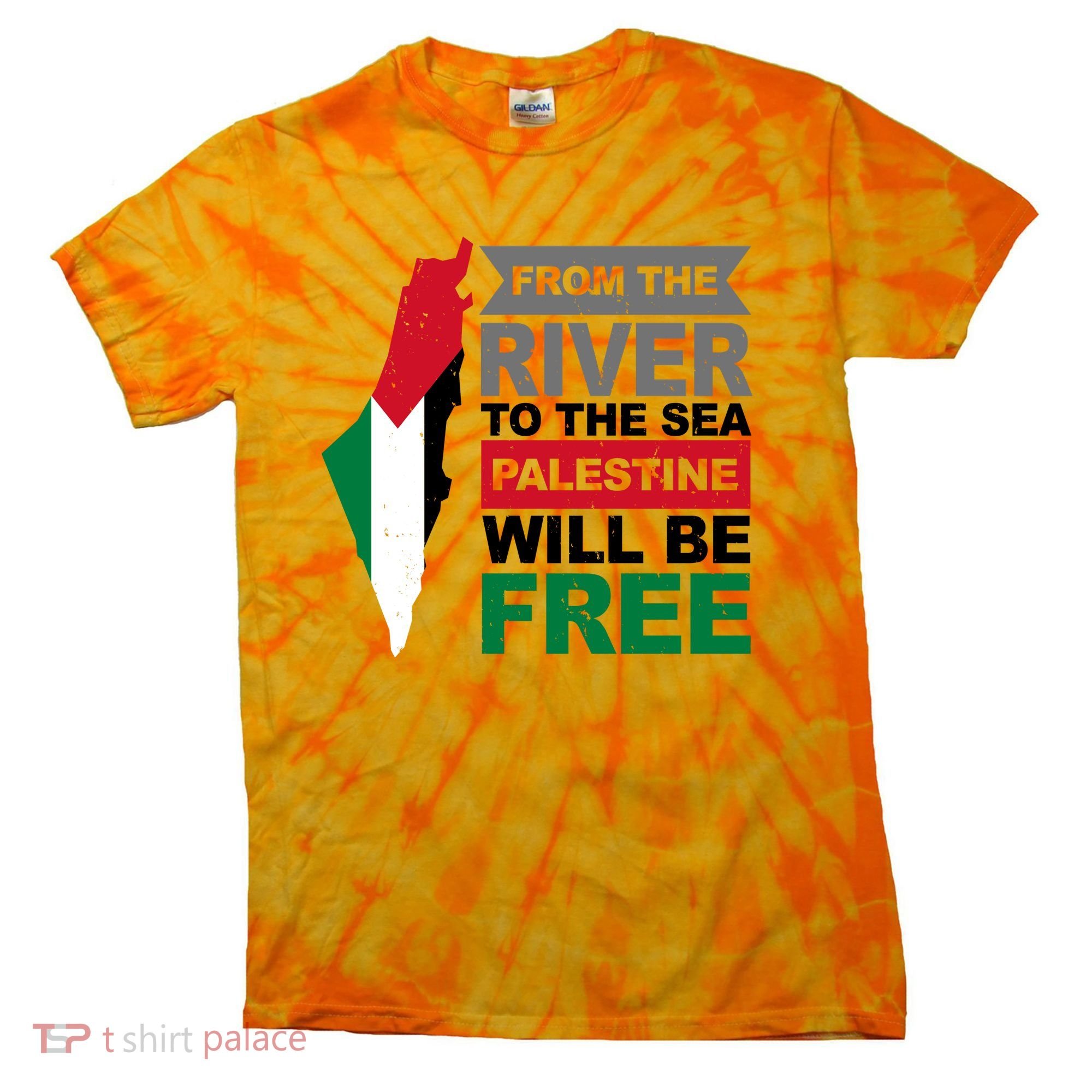 From The River To The Sea Palestine Will Be Free Tie-Dye T-Shirt