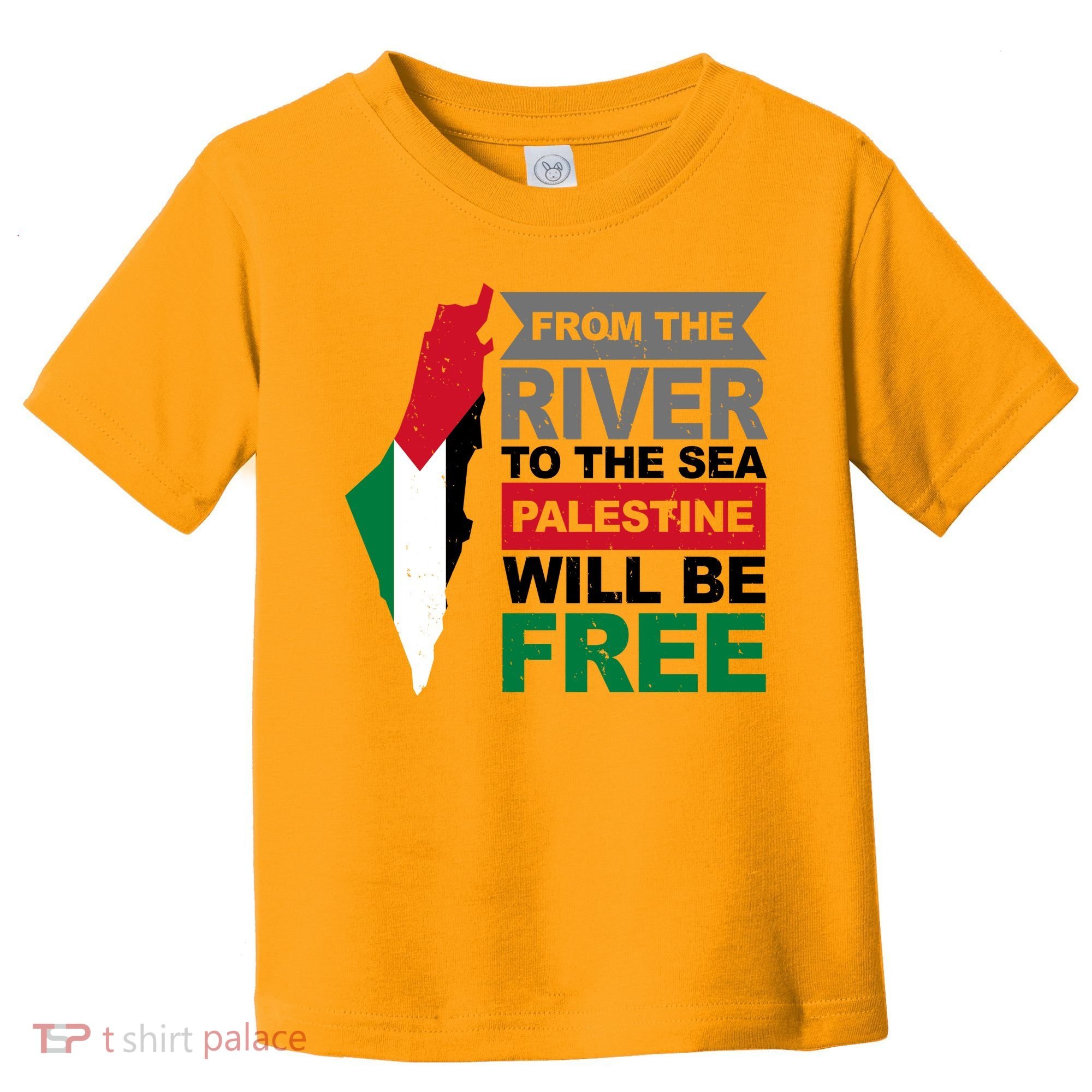 From The River To The Sea Palestine Will Be Free Toddler T-Shirt