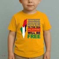 From The River To The Sea Palestine Will Be Free Toddler T-Shirt thumb 2