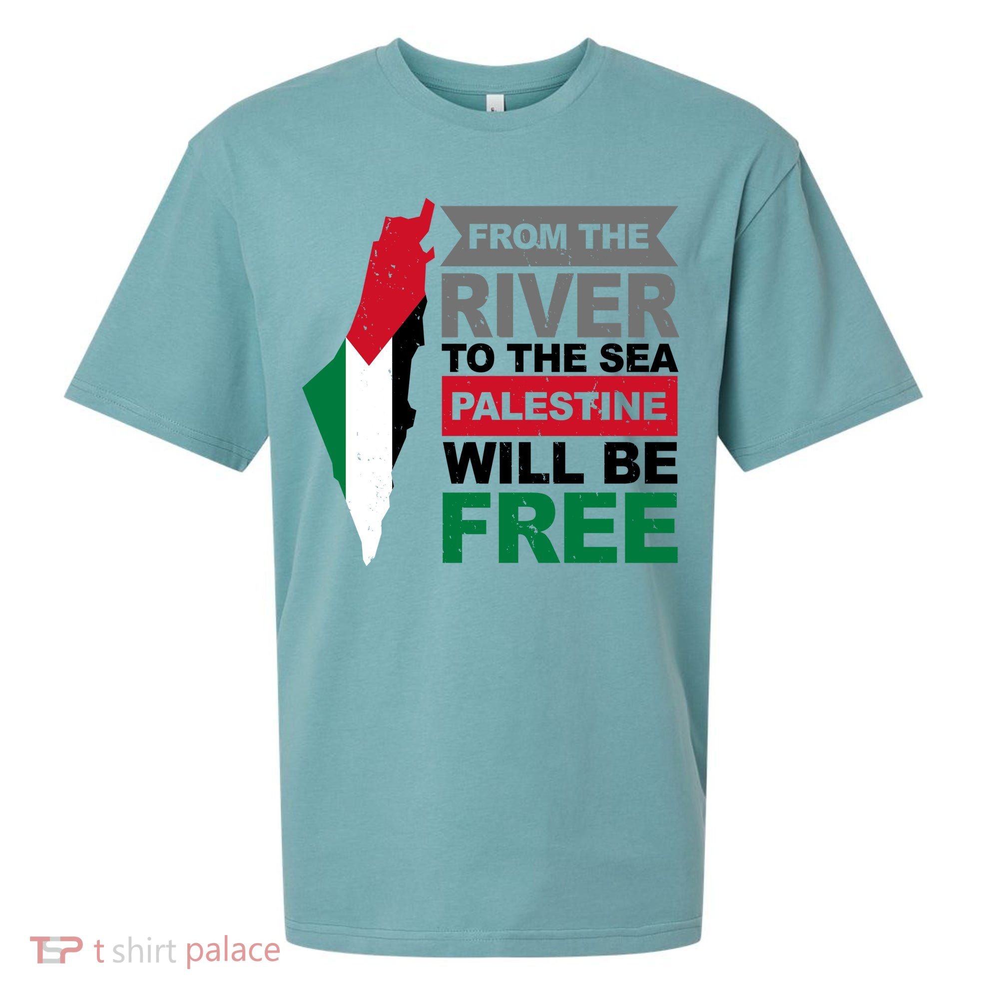 From The River To The Sea Palestine Will Be Free Sueded Cloud Jersey T-Shirt