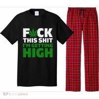 Fuck This Shit IM Getting High Funny Marijuana Weed Stoner Pajama Set thumb 0
