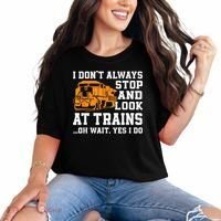 Funny Train Saying Freight Trains Trainspotter Comfort Colors T-Shirt thumb 0