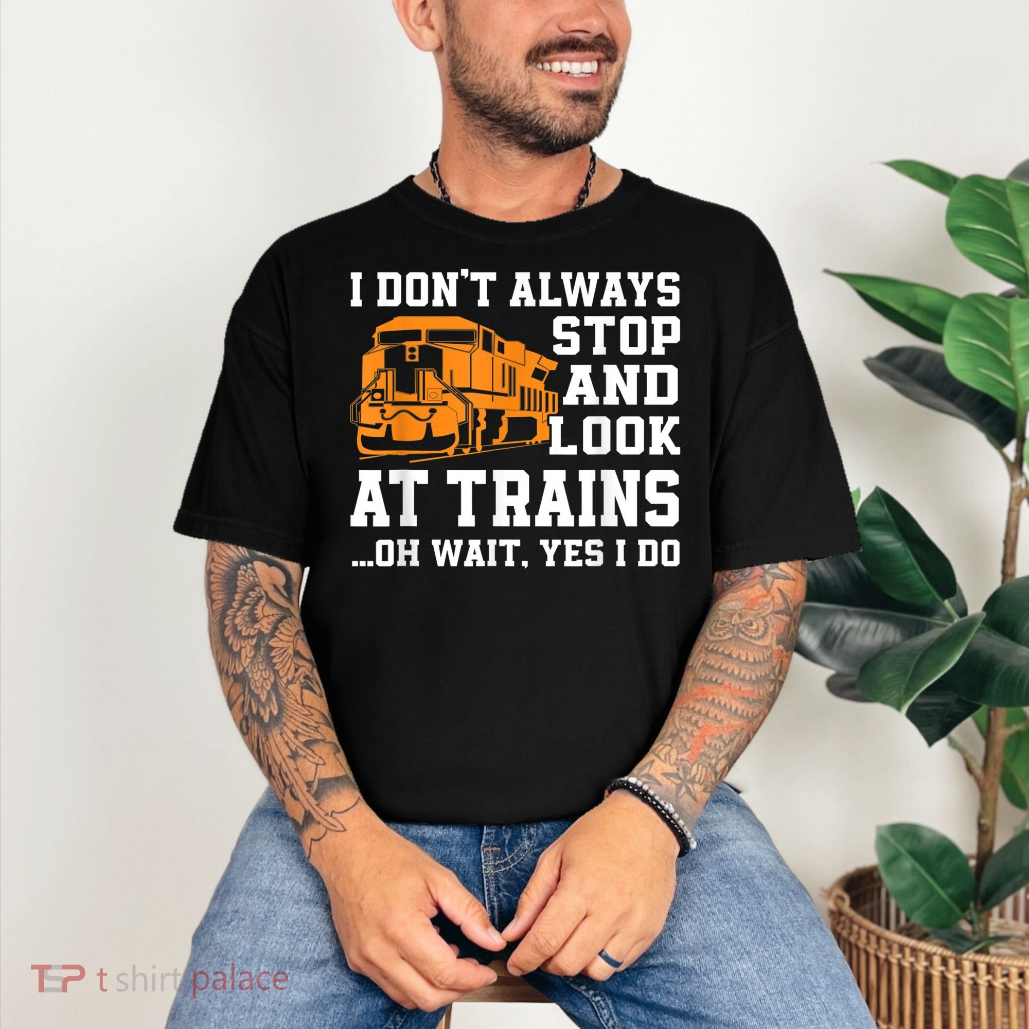 Funny Train Saying Freight Trains Trainspotter Comfort Colors T-Shirt
