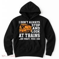 Funny Train Saying Freight Trains Trainspotter Hoodie thumb 0