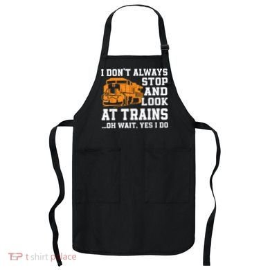 Funny Train Saying Freight Trains Trainspotter Apron