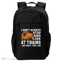 Funny Train Saying Freight Trains Trainspotter Backpack thumb 0