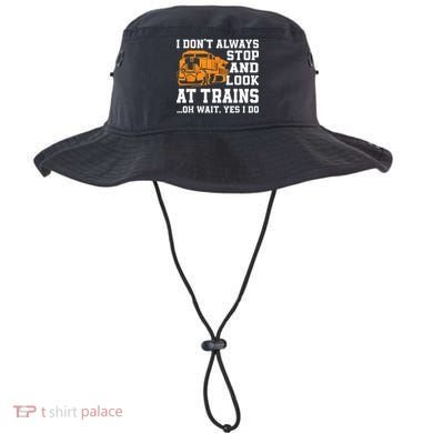 Funny Train Saying Freight Trains Trainspotter Bucket Hat