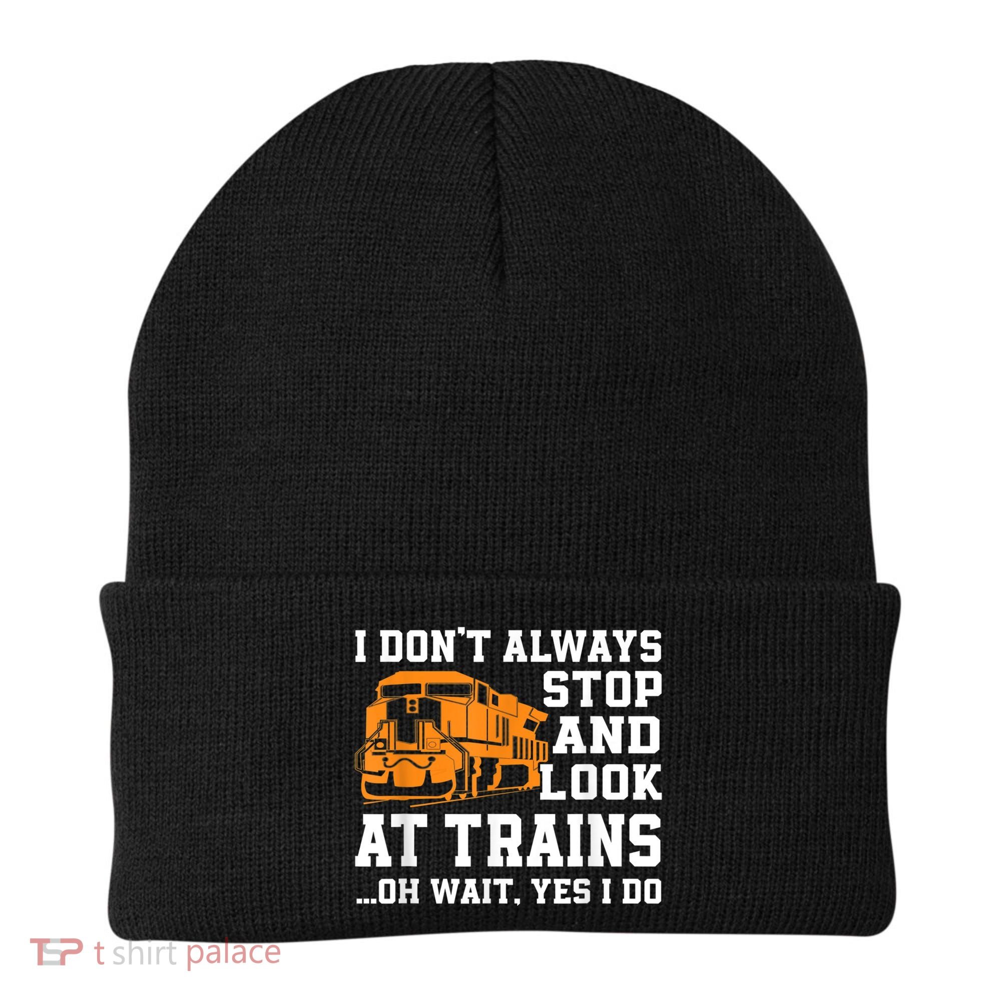 Funny Train Saying Freight Trains Trainspotter Beanie
