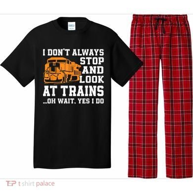 Funny Train Saying Freight Trains Trainspotter Pajama Set