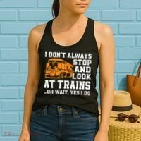 Funny Train Saying Freight Trains Trainspotter Women's Tank Top thumb 2