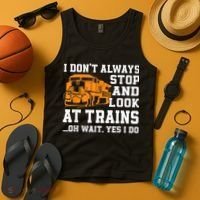 Funny Train Saying Freight Trains Trainspotter Tank Top thumb 4