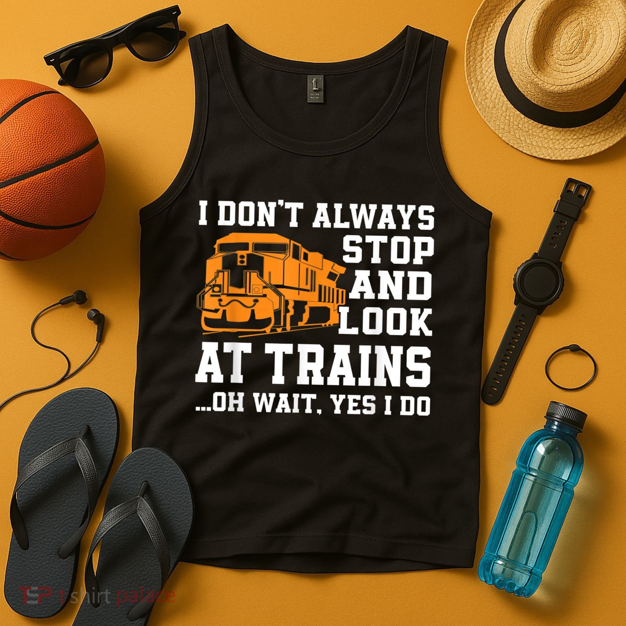 Funny Train Saying Freight Trains Trainspotter Tank Top