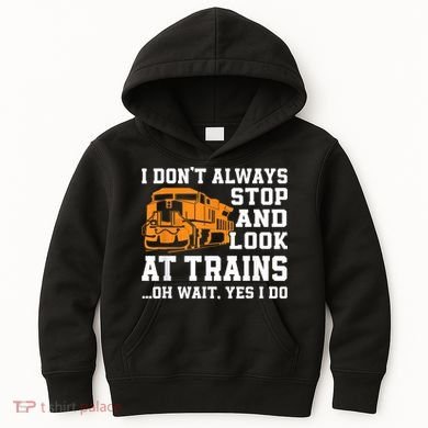 Funny Train Saying Freight Trains Trainspotter Kids Hoodie