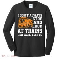 Funny Train Saying Freight Trains Trainspotter Kids Long Sleeve Shirt thumb 0