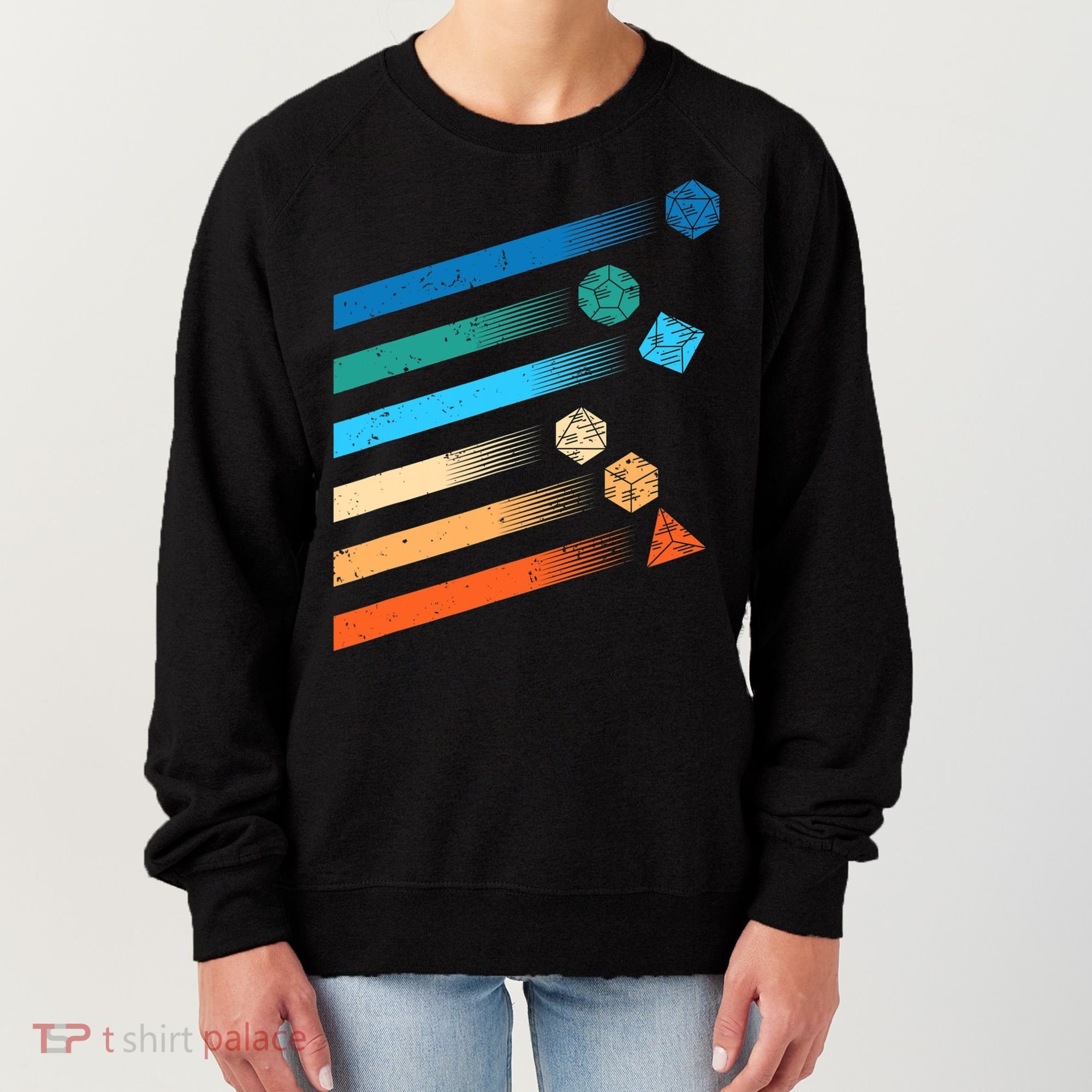 Funny Tabletop Shirt Dice For Dragons D20 RPG Gamer Tabletop Women's Sweatshirt
