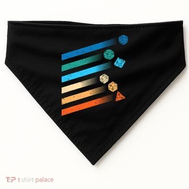Funny Tabletop Shirt Dice For Dragons D20 RPG Gamer Tabletop USA-Made Doggie Bandana