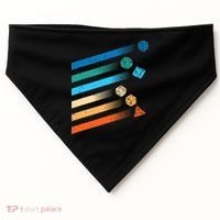 Funny Tabletop Shirt Dice For Dragons D20 RPG Gamer Tabletop USA-Made Doggie Bandana thumb 0