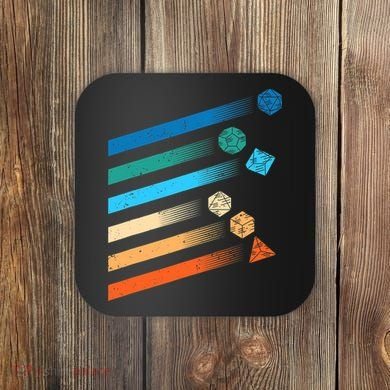 Funny Tabletop Shirt Dice For Dragons D20 RPG Gamer Tabletop Coaster