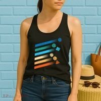 Funny Tabletop Shirt Dice For Dragons D20 RPG Gamer Tabletop Women's Tank Top thumb 2