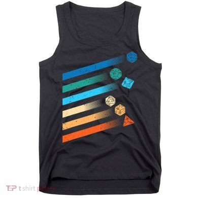 Funny Tabletop Shirt Dice For Dragons D20 RPG Gamer Tabletop Tank Top