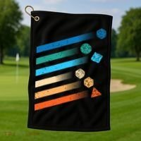Funny Tabletop Shirt Dice For Dragons D20 RPG Gamer Tabletop Golf Towel thumb 1