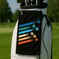 Funny Tabletop Shirt Dice For Dragons D20 RPG Gamer Tabletop Golf Towel thumb 2