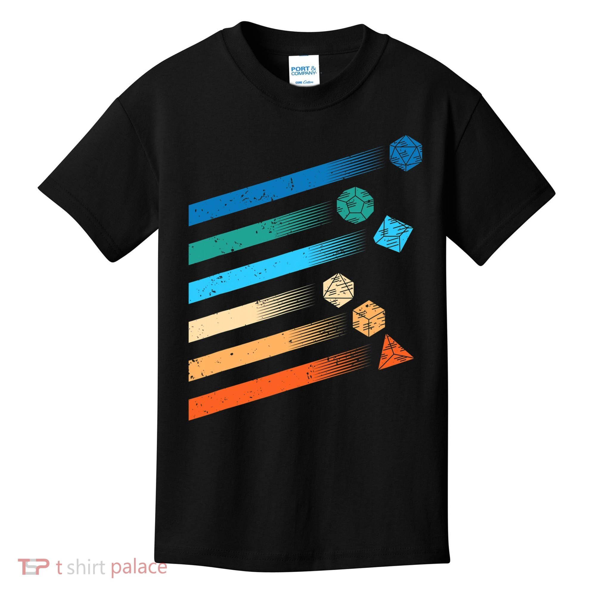 Funny Tabletop Shirt Dice For Dragons D20 RPG Gamer Tabletop Kids T-Shirt
