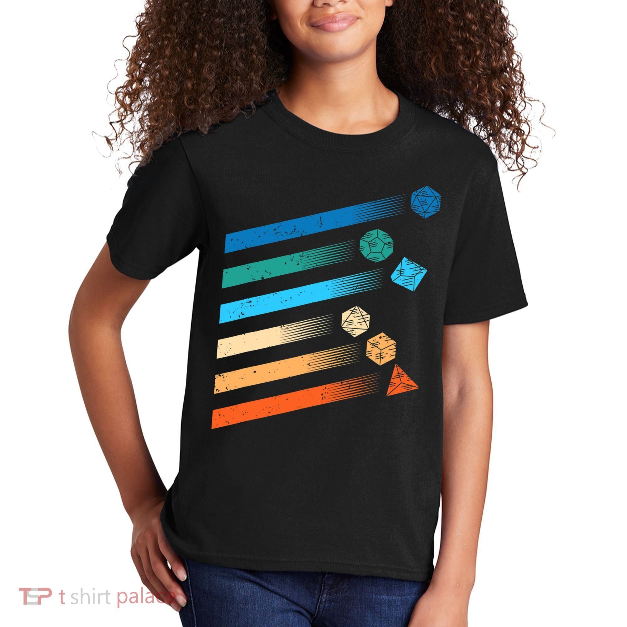 Funny Tabletop Shirt Dice For Dragons D20 RPG Gamer Tabletop Kids T-Shirt