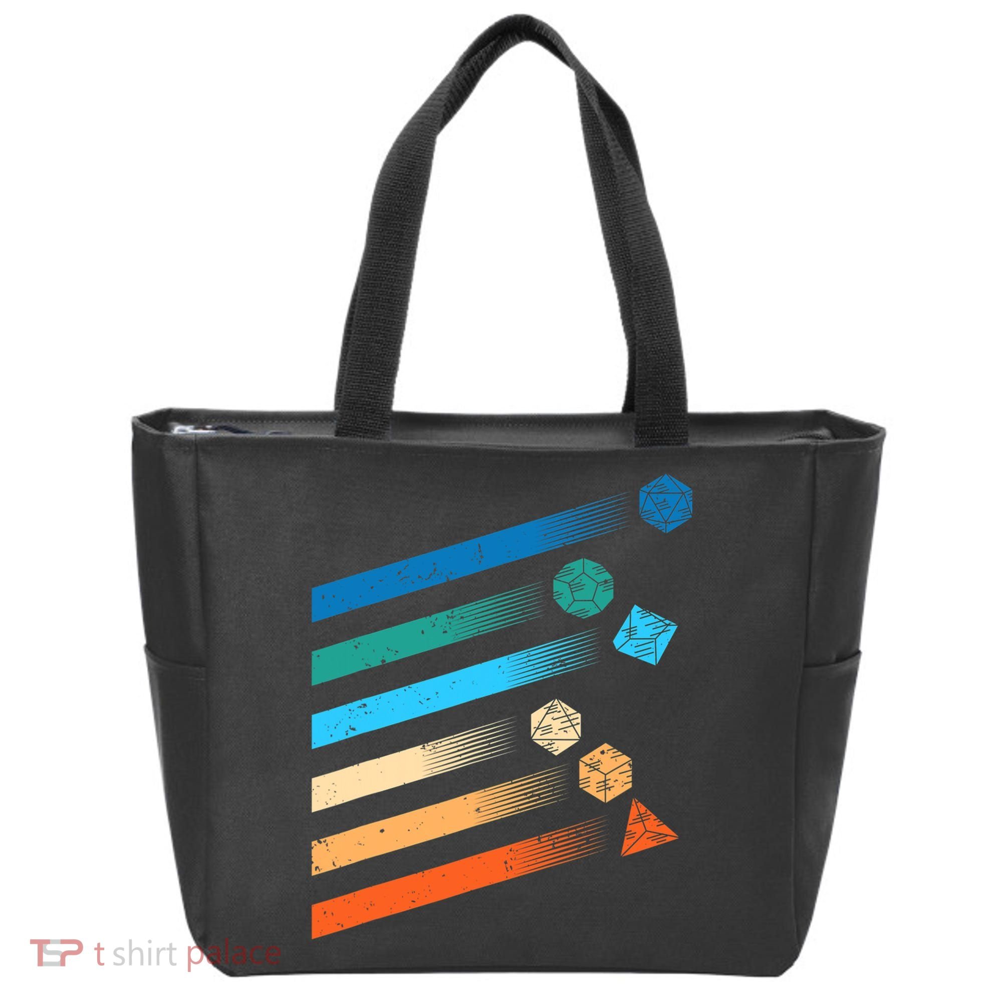 Funny Tabletop Shirt Dice For Dragons D20 RPG Gamer Tabletop Tote Bag