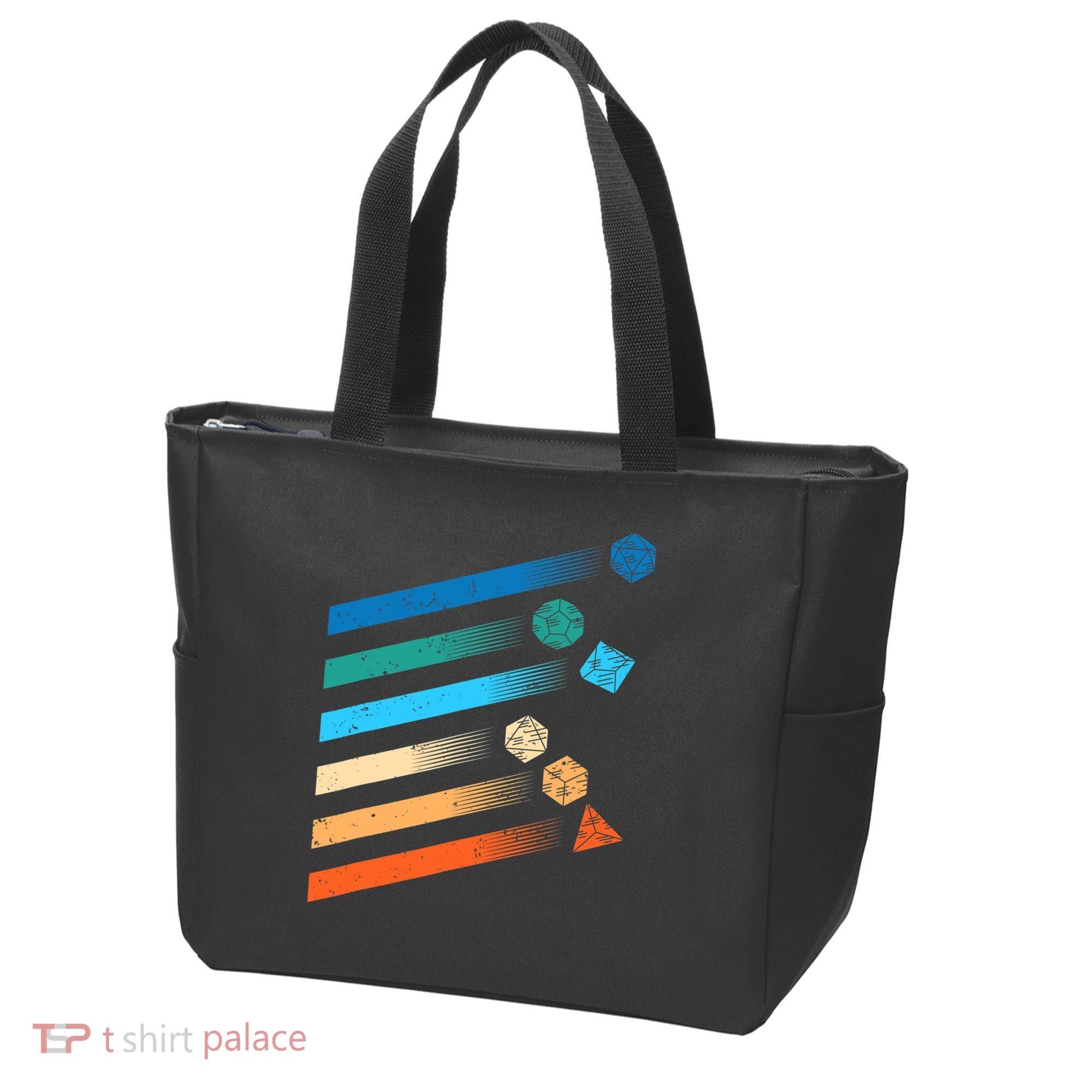Funny Tabletop Shirt Dice For Dragons D20 RPG Gamer Tabletop Tote Bag