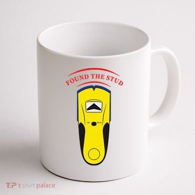 Found The Stud Coffee Mug back