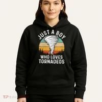 Funny Tornado Storm Chasing Twister Hurricane Boys Hoodie thumb 5