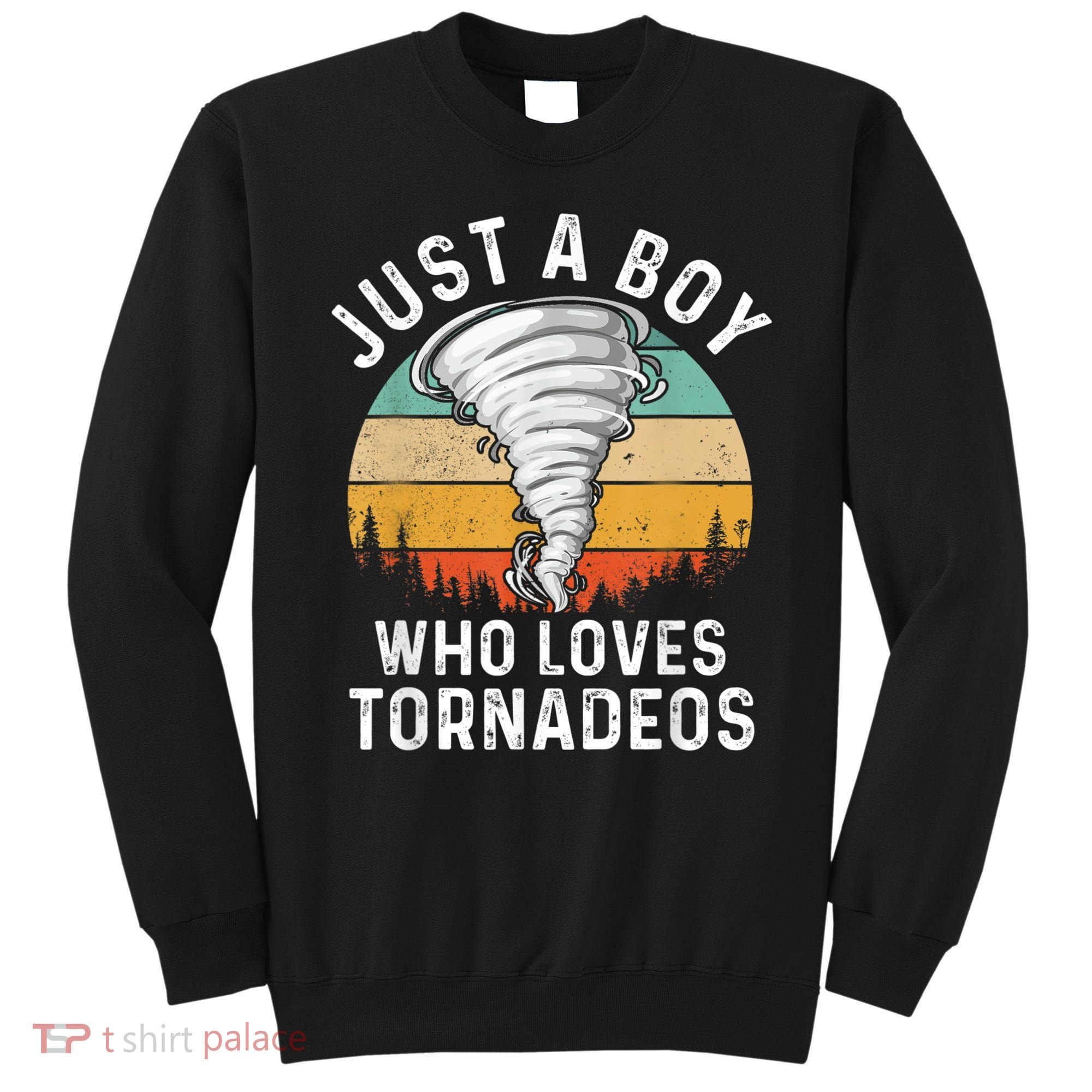 Funny Tornado Storm Chasing Twister Hurricane Boys Sweatshirt