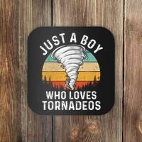 Funny Tornado Storm Chasing Twister Hurricane Boys Coaster thumb 0