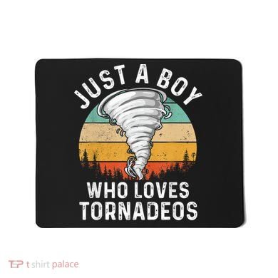 Funny Tornado Storm Chasing Twister Hurricane Boys Mousepad