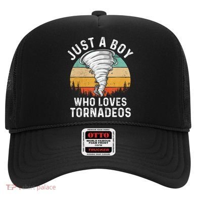 Funny Tornado Storm Chasing Twister Hurricane Boys Hat